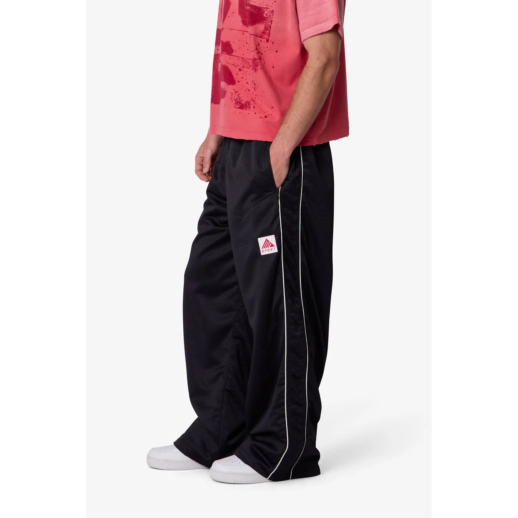 mnml Sport Mesh Track Pants - Black