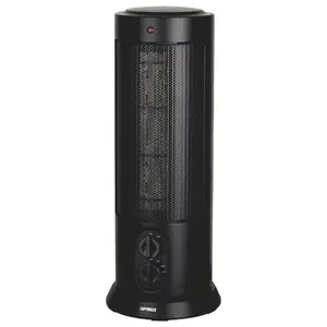 Optimus  18 in. Oscillating Ceramic Tower Heater with Thermostat