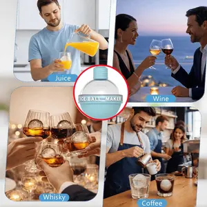 Single Ball Whiskey Hockey Puck Mold - Add a touch of ceremony to your summer drinks, freeze a round and large hockey puck, and double the appearance of your beverage.