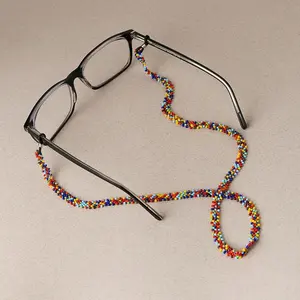 Confetti - Native Beaded Glasses Chain with a Colorful Design - Handmade by Native American Artisans - Mother Sierra