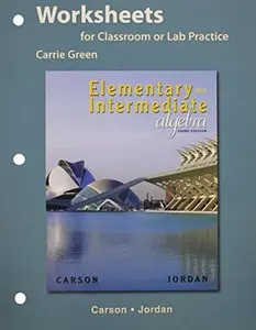 USED-Worksheets for Elementary and Intermediate Algebra Plus MyMathLab Student Access Kit (4th Edition) by Pearson Education (Paperback)