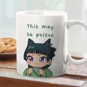 Maomao Apothecary Diaries "This May Be Poison" Mug, Funny Cute Anime Mug, Ceramic Mug, Otaku Fan, Maomao Mug
