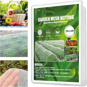 Garden Netting,  Durable Ultra Fine Garden Netting, Garden  Cover Row Cover Makes , Vegetables, Fruits, and  Grow Better (4ft x 25ft)