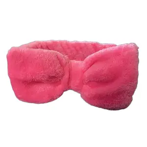 Soft Spa Fuchsia Coral Fleece Headband