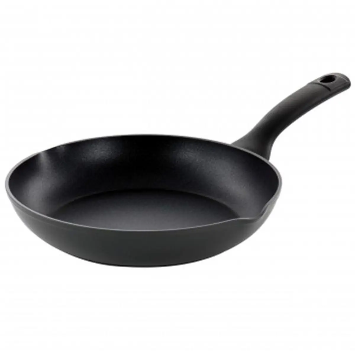 Oster 9.5 in. Round Kingsway Nonstick Aluminium Skillet - Black Home Chef Cookware, Egg Frying Pan with Pouring Spout for Cooking, Stir-Fry