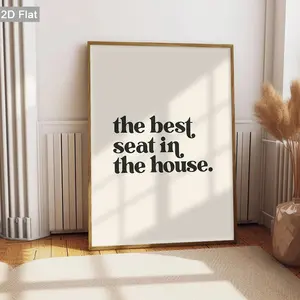 2D Flat, 1pc Unframed Cozy Quote Wall Art, Home Humor Wall Decor Poster, Minimalist Text Wall arts, Retro Art Prints Decorations, Classic Canvas Paintings, Modern Posters, For Living Room, Bedroom, Cafe, Home Decor, Holiday Gifts, No Frame