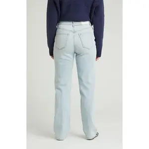 Women’s Stretch Light Indigo ’90s Boyfriend Jeans Women’s Wear Bottom Baggy Jeans Streetwear Denim