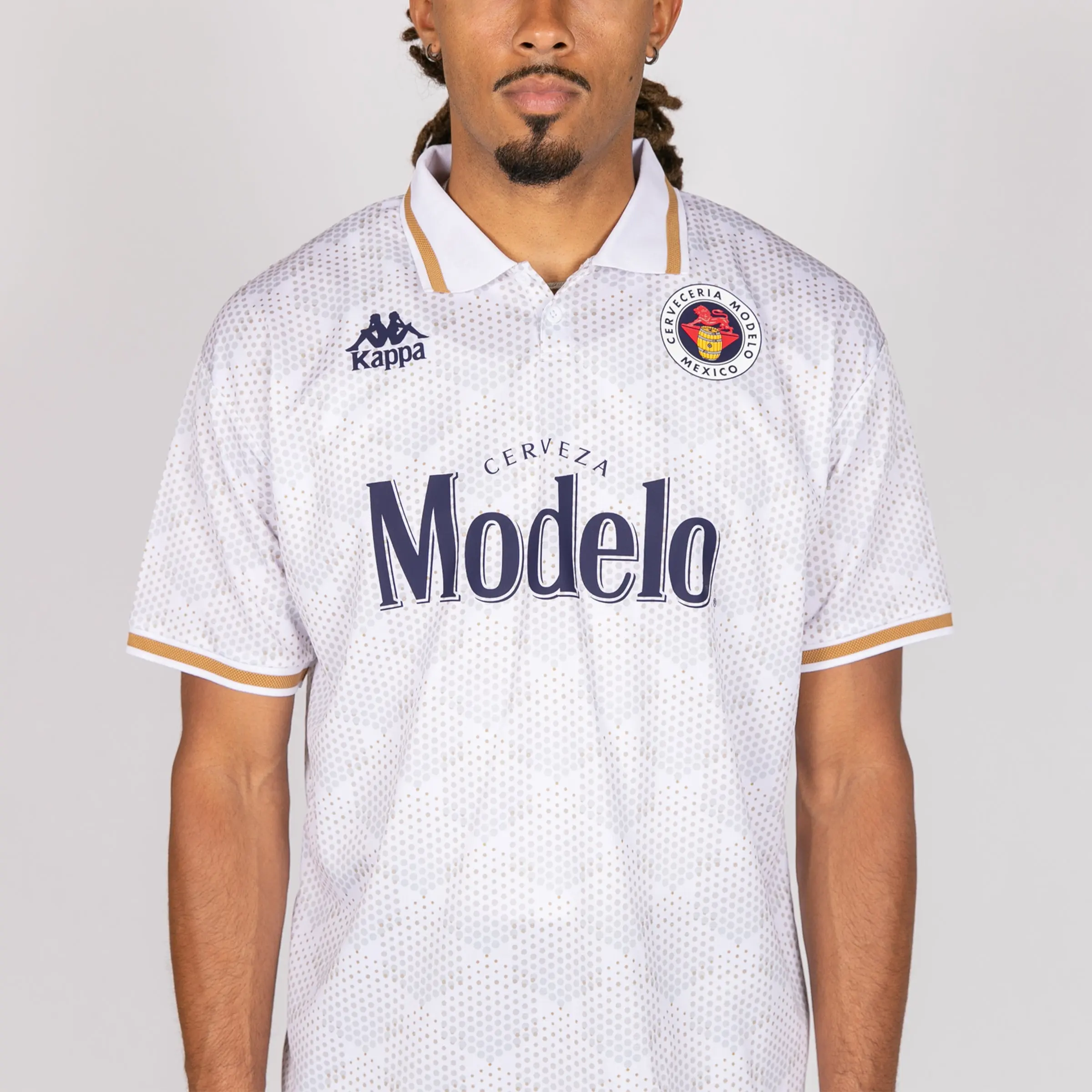 Kappa x Modelo Authentic Sunil Soccer Jersey - White & Navy