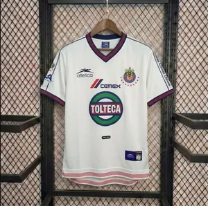 [Hot Jersey] - Chivas Guadalajara 2000-01 Away Soccer Jersey - Full Print Logo