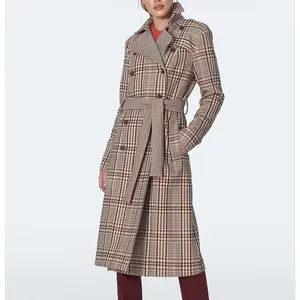 Women's Nife Checked Coat