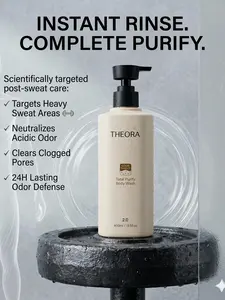 THEORA-G-Zero Odor Dignity-Persimmon-total purify body wash soap-omni-7 neturlizing matrix-alternative for perfume deodorant soap- hygiene PH balance-kids body deep cleansing soap-Theorapy Series-official shop