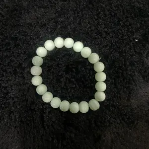 Light teal glass bracelet