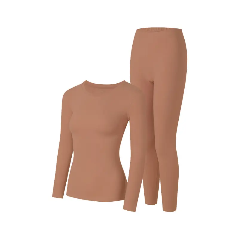 Female G2001 Cocoa Color Round Neck Set