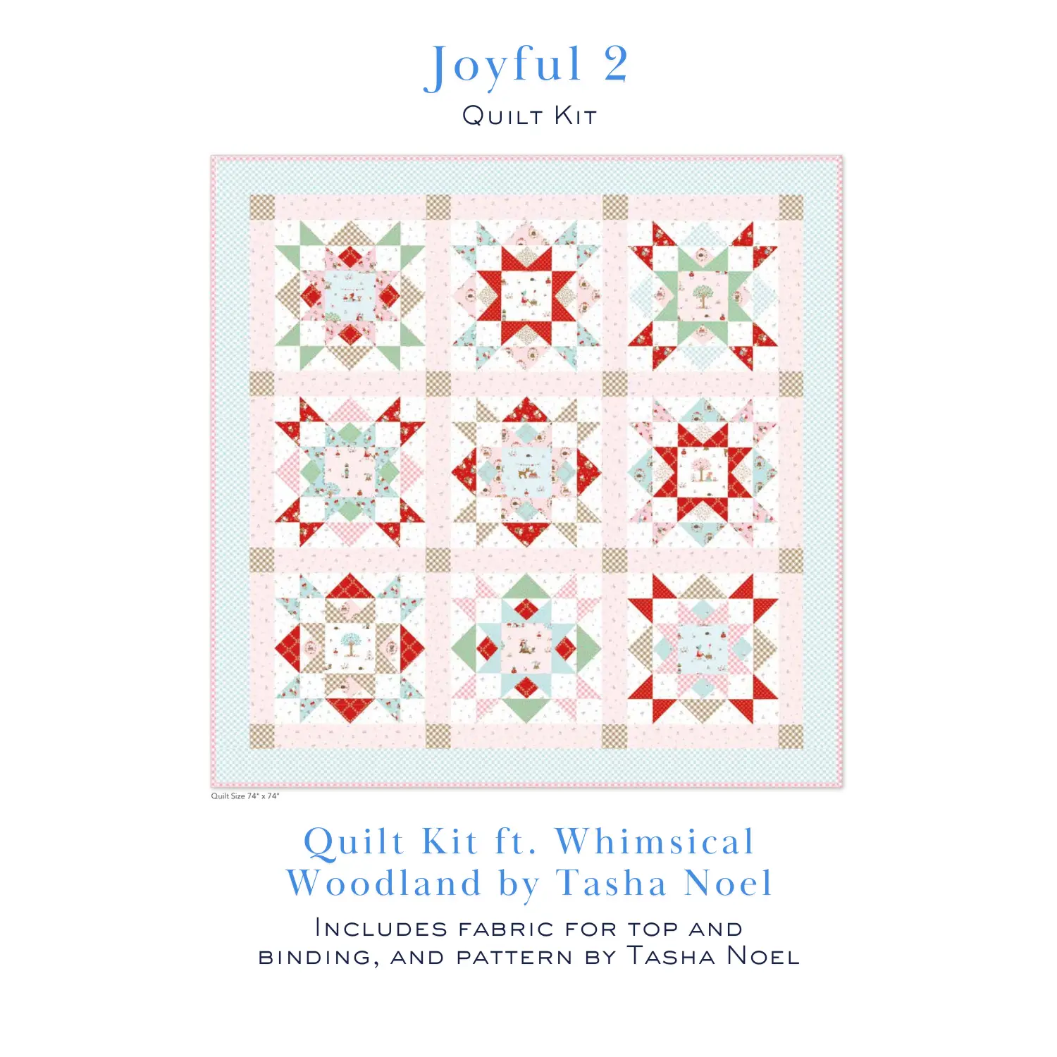 Whimsical Woodland – Joyful 2 Quilt Kit
