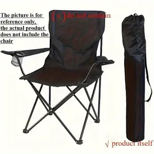 Extra Large Outdoor Furniture Storage Bag - Durable Portable Chair and Table Organizer with Zipper Closure, Black Sturdy Fabric Suitable for Camping Gear, Hunting, Fishing Essentials, Sturdy Handle Design, Camping Accessories