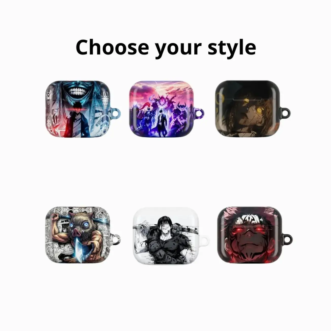 Anime Style AirPods Case, Manga Character Graphic Earbuds Cover, Aesthetic Protective Case for AirPods 1 2 3 4 & Pro 1 2 3, Anime Lover Gift