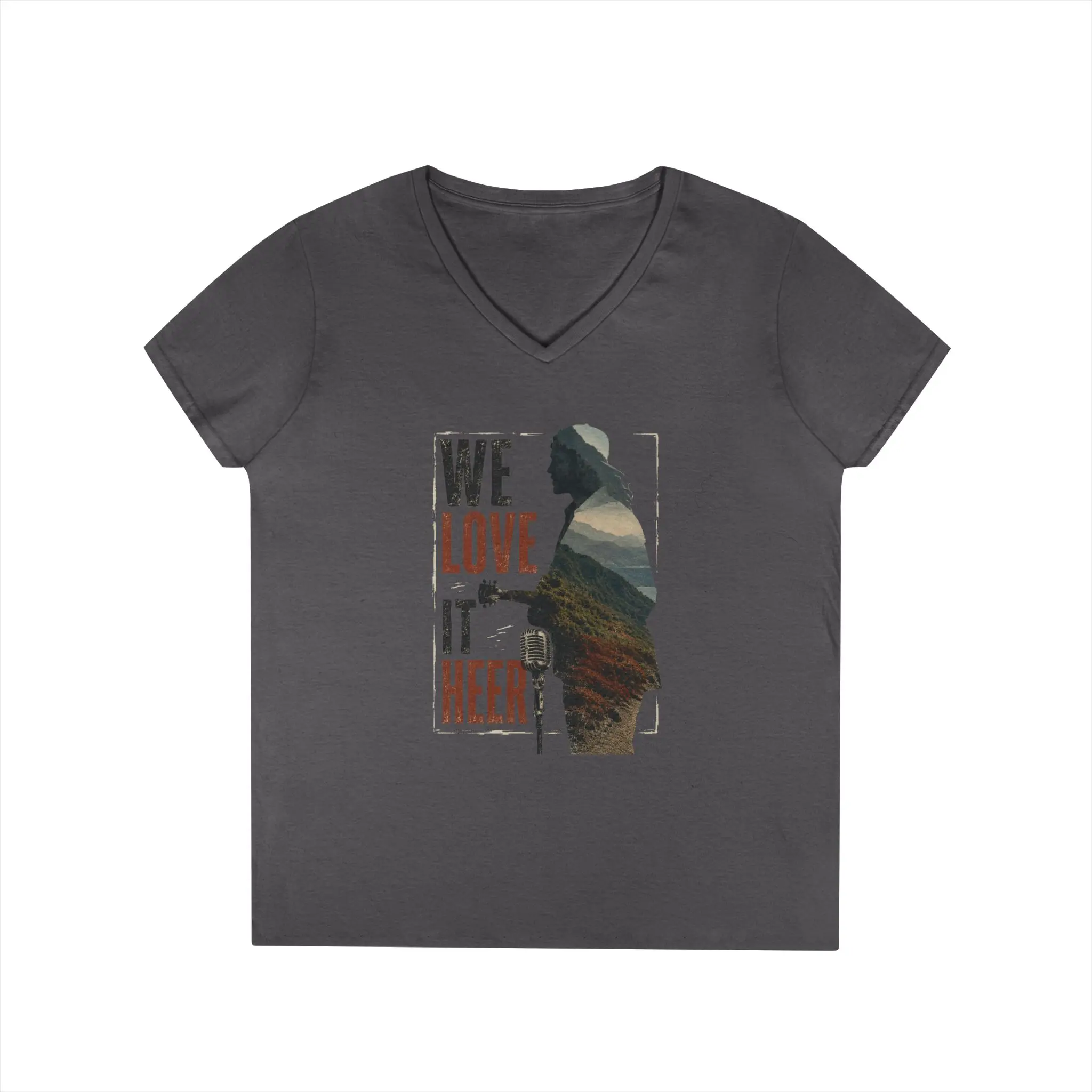 We Love It Heer Ladies' V-Neck T-Shirt