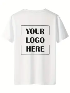 Men’s Customizable Summer Casual Short Sleeve (Back Print)