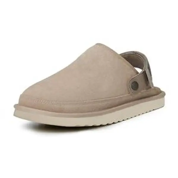 RANOSAT 2-in-1 Suede Clogs Stylish Mules for Men Women Slide-On Slippers Comfortable Adjustable Versatile Street Style Walking Shoes for Men Women