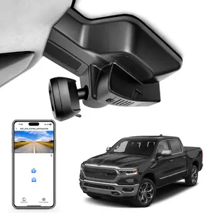 Front 4K Dash Cam Custom fit for Dodge RAM Gen5 RAM 1500 2025 2026 Mid-Term Facelift (Model G), Big Horn Laramie Lone Star Limited Rebel RHO etc