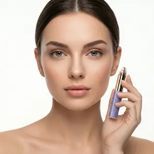Portable Eyebrow Hair Remover for Women – Painless, Fast & Precise Flawless Electric Razor & Epilator for Eyebrow, Nose, Ear Hair Removal – 18K Gold-Plated, 360° LED Light