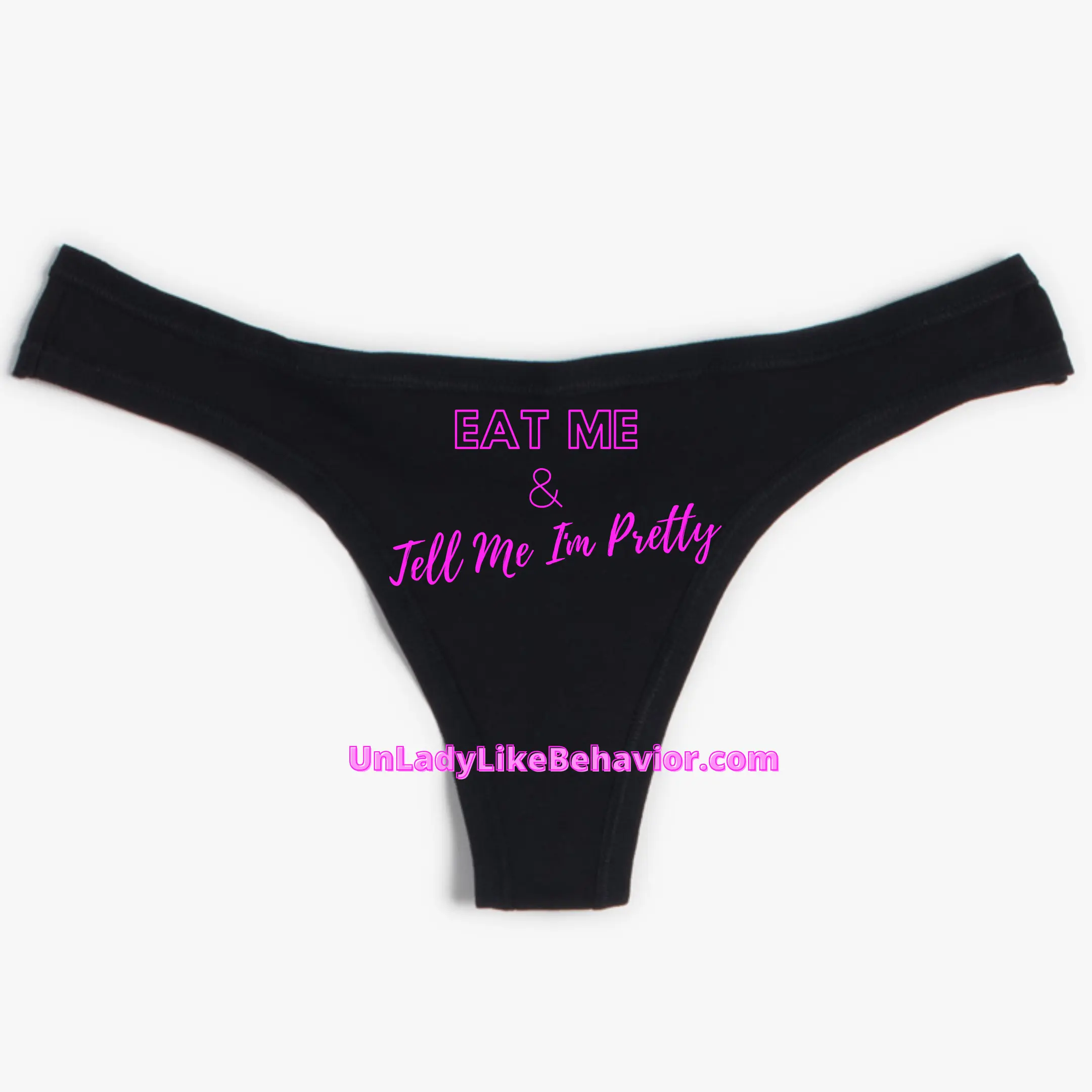 "Eat Me” Cotton Thong