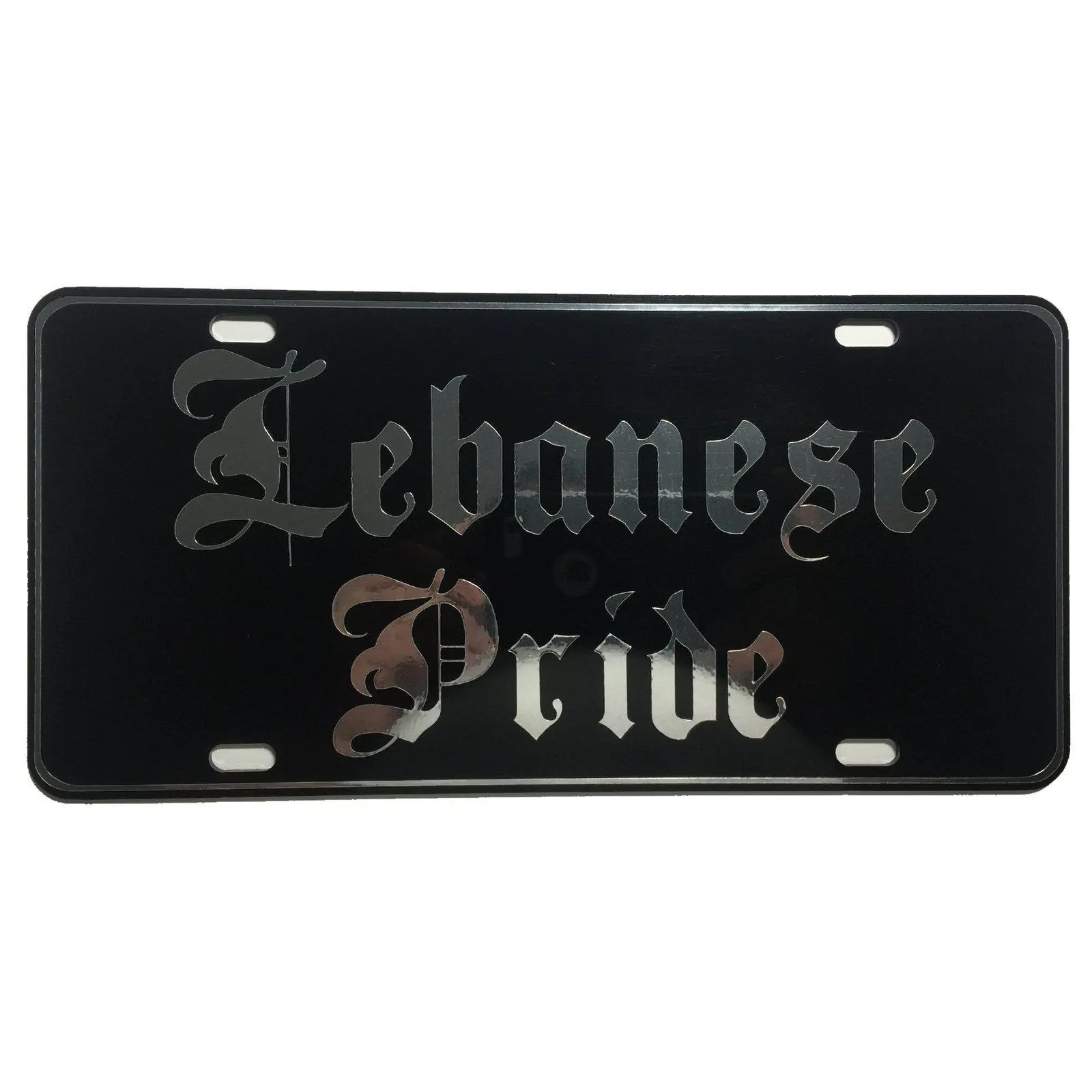 CustoMonsterDesigns Lebanese Pride Heavy Duty Aluminum License Plate