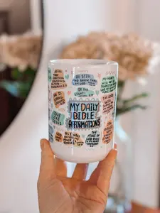 [Sale Up To 50%] Bible affirmation Coffee mug 15oz Daily affirmations mug gift for her best friend tumbler Mental health awareness Religious gifts Mug gift, Ceramic Mug, 11oz & 15oz