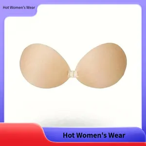 【Hot Women's Wear】1 Pair Women'S Strapless Adhesive Bra, Invisible Sticky Bra, Reusable, Perfect for Wedding Dresses, Halter Tops, And Backless Gowns