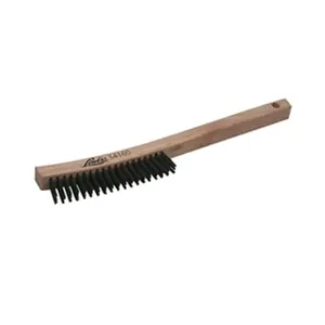 212 MAIN 14-in Scratch Brush, Household Cleaning Tool - Dense Bristles, Hardwood Handle Scrubbing Stick for Home Appliance Maintenance
