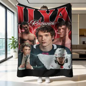 Ilya Rozanov Flannel Blanket, Soft and Skin-Friendly, Warm Sofa Bedroom Nap Blanket, Multi-Scene Use, Cozy and Comfortable