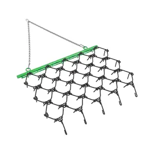 GARVEE Heavy Duty Drag Harrow 5 FT x 4.5 FT with 3/8" Tines for ATV, UTVs, and Lawn Tractors - Ideal for Leveling, Grading, Pastures, and Breaking Up Soil