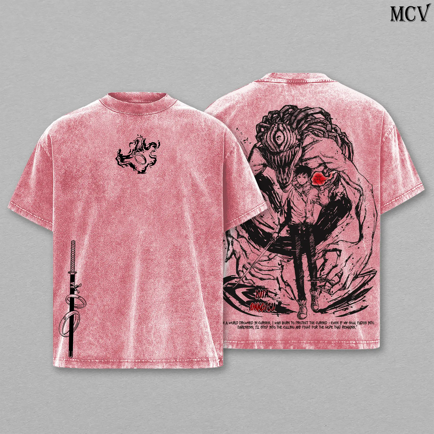Yuta Okkotsu Tee Washed – Jujutsu Kaisen Execution Culling Game