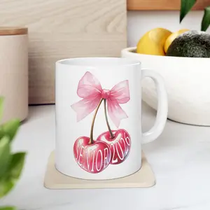 Senior 2026 Ceramic Mug, Senior Coffee Cup Mug, Senior Gift 2026, Senior Class, Cherries Coffee Cup Senior 