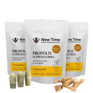 Organic Propolis Suppositories with Manuka Honey – Enhanced Formula for Men & Women | 30-Day Supply, 3 Pack