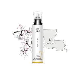 American Flower Cosmetics Foot Cream for Dry Cracked Heels & Tired Feet, Moisturizing Skin Repair Formula with Magnolia, Horse Chestnut, Hemp, Avocado & Shea Butter, Softening Foot Care Treatment, 4.7 fl oz (120 ml)