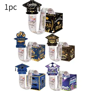 1 Piece Of Money Surprise Box, Graduation Season Themed Paper Raffle Box, Money Gift Box, Party Game Raffle Decoration Personal Gift Box