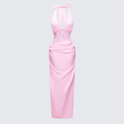 marchesa bow lace details strapless dress Marchesa Bow Lace Details Strapless Dress