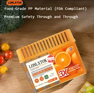 LONLXTOK Refrigerator Fresh | Fridge Deodorant | Neutralises Odours Effectively | with Natural Lime Extract and Organic Alcohol | 200 g