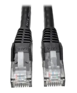 Tripp Lite TRL-N201007BK50B 7 ft. Cat6 Gigabit Snagless Molded Patch Cable with RJ45 Male-Male, Black - 50 Piece