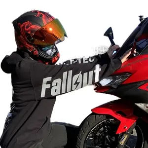 Fall 0ut Vault-T3C Reflective hoodie Sweatshirt, loose fit nighttime riding essential garment Pullover Long Sleeve