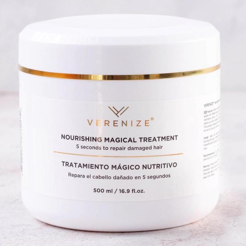 Verenize Magical Treatment for All Hair Types - Nourishing Formula with Marula Oil 500ml - Extremely Damaged Hair Repair Cream - Restore