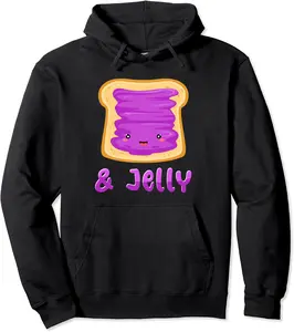 Peanut Butter & Jelly Halloween Costume Matching Friends Kid Pullover Hoodie - Dacodaqu Shop 39B0B7TRLQ2R