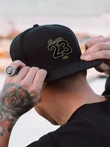 Boston 23 Print Baseball Hat for Men and Women, Street Fashion Outdoor Sports Cap, Adjustable Flat Brim Hat, Flat Bill Cap, Casual Baseball Cap, Adjustable Fit Hat, Perfect Gift