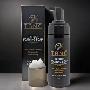 TBNC Tattoo Foaming Soap - 5oz Original Formula for Fresh Ink Care, Antibacterial, Soothing, Moisturizing, Alcohol-Free, Fragrance-Free, Hypoallergenic, Vegan, Cruelty-Free