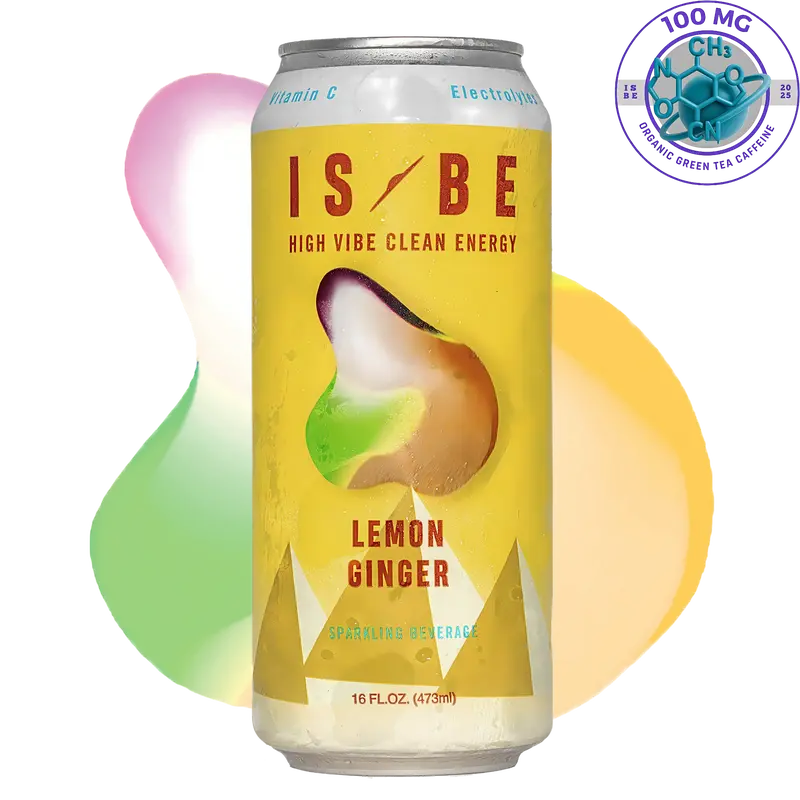 LEMON GINGER CASE (12) Beverage - California Meyer Lemon & Fresh Grated Ginger Sparkling Beverage 16 FL OZ 473ml