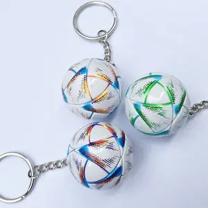 3D Mini Soccer Football Ball Keychain Sports Fan Gift Boys Backpack Pendant Bag Charm Team Souvenir Car Keyring Accessories