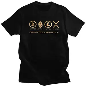 Funny Ripple XRP T Shirts Men Short Sleeve Bitcoin Crypto Cryptocurrency T-shirt Streetwear Tee Tops Pure Cotton Tshirt Merch, Adult funny T-shirt, Gift for Woman and Man