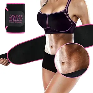 Women's Fitness Waist Shaper Sports Sweat Belt Core Training Support Adjustable Workout Waistband Abdominal Wrap Postpartum Recovery Aid Combine with Exercise