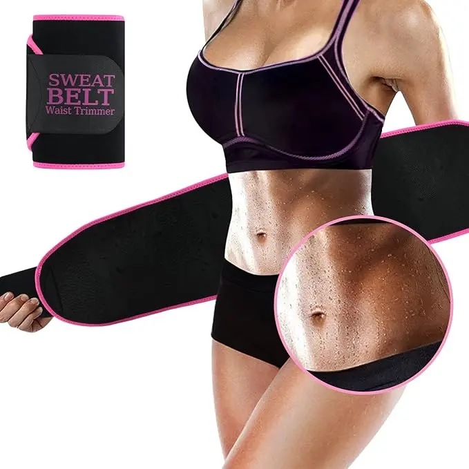 Women's Adjustable Sweat Waist Trainer - Premium Athletic Accessory, Fitness Exercise Accessory, Plus Size Postpartum Belly Wrap for Core Support & Recovery